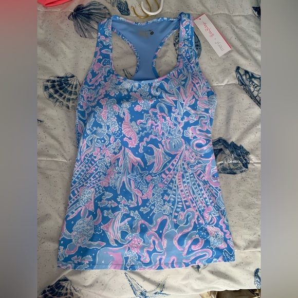 Lilly Pulitzer Tops - Lilly Pulitzer Luxletic Mina Bra Tank size Medium NWT